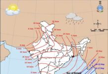 प्री-मानसून बारिश 29 मई से 5 जून तक संभव,90% भारत कवर करेगी